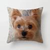 1Pc Cute Dog Yorkie Bichon Yorkshire Decor Print Pillow Case Bedroom Sofa Waist Cushions Cover Car Decoration Cushion