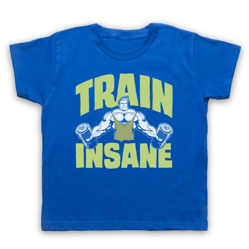 

Тренируйся безумно Тренажерный зал Тренировка Девиз Бодибилдинг Мышцы Дети Детская Футболка 2XL