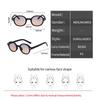 New Retro Oval Sunglasses Women Small Frame Streetwear Gradient Eyewear Fashion Designer Sun Glasses For Female