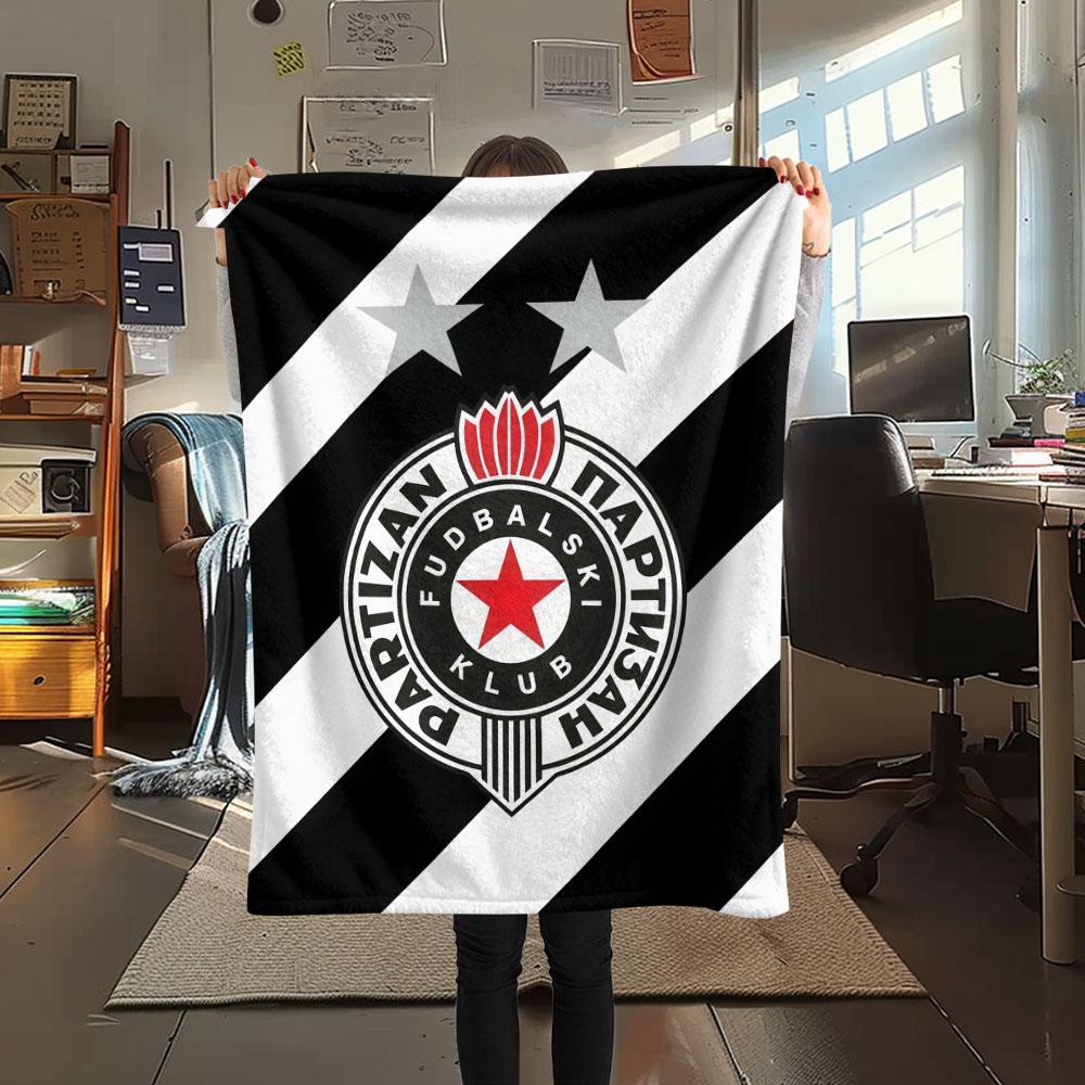 Partizan KK FlAannel Blanket, High quality Comfortable for All Seasons, Home Decor, Warmth and Comfort