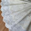 2Meters/lot 20cm Wide Spot Textile Clothing Home Textile Accessories Lolita White Beige Cotton Embroidery Lace Fabric