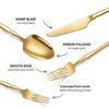 20/30pcs Dinnerware Set Stainless Steel Tableware Hammer Pattern Handle Knife Fork Coffee Spoon Flatware Dishwasher Safe Cutlery
