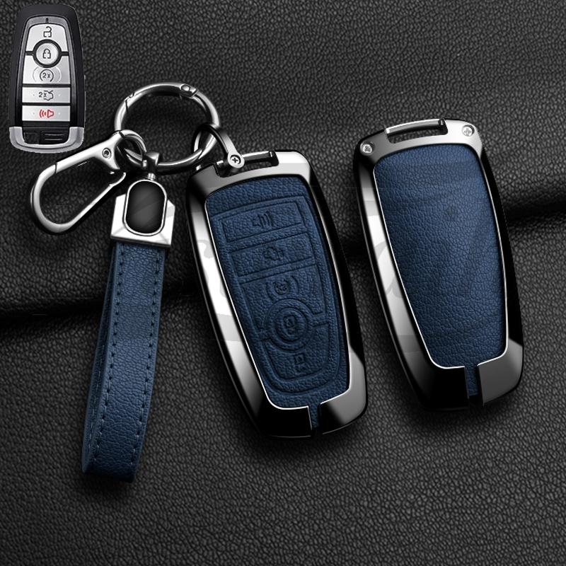 Car Key Case Holder Cover for Ford Mondeo Explorer Edge Expedition F-450 F-350 F150 Fusion Mustang Everest Accessories Styling