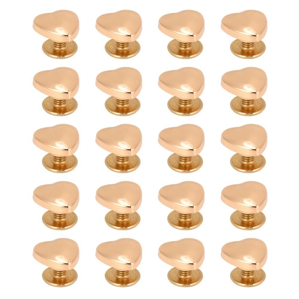 20pcs 14mm Size Decorative Stud Rivets Crossing Screw Gold/White/Bronze Color Leather Stud Kit Back Stud Design
