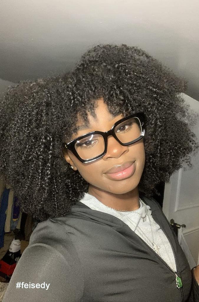 Reading Glasses Blue Light Cut Stylish Popular Retro Square Reading Glasses with Case B2479 [FEISEDY] Women's Men's