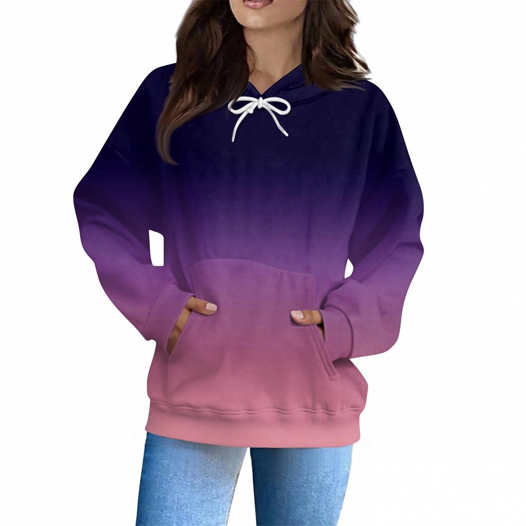 Women's Fashion Daily  Casual V-Neck Long Sleeve Printed Top