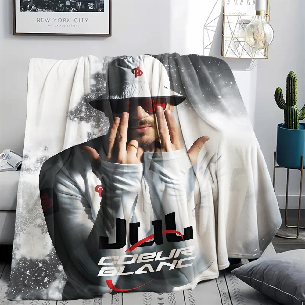 1PC JuL C'est Pas Des Lol Print Flannel Blanket, High quality All Seasons, Home Decor, Warmth and Comfort, Perfect for Christmas Gifts