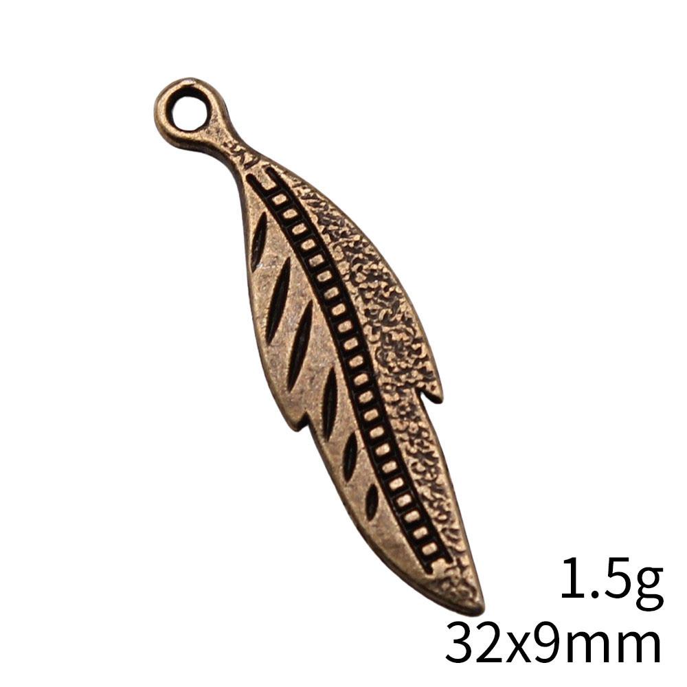 NewArrivals Charms Jewerly Making Feathers Leaf Charms Pendant Ornaments For Home Car Pendant