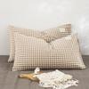 Set di Federe 100% Cotone Puro Lavato per Dormitorio - Confezione da Due Federe, Adatto per Cuscini Singoli o Doppi.