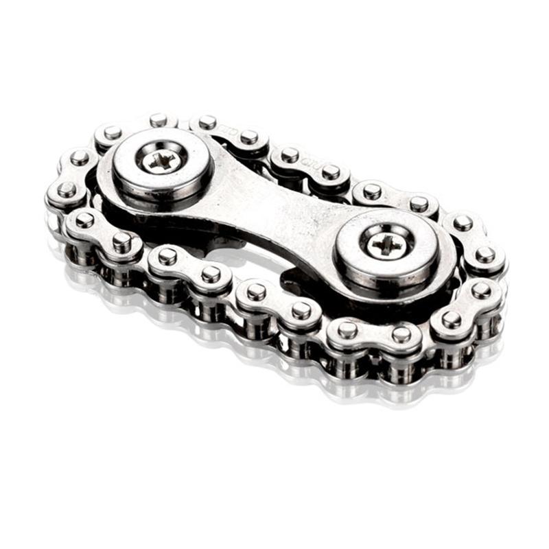 Steering Wheel Fingertip Gyroscope Sprockets EDC Chains Toy Roadbike Swivel