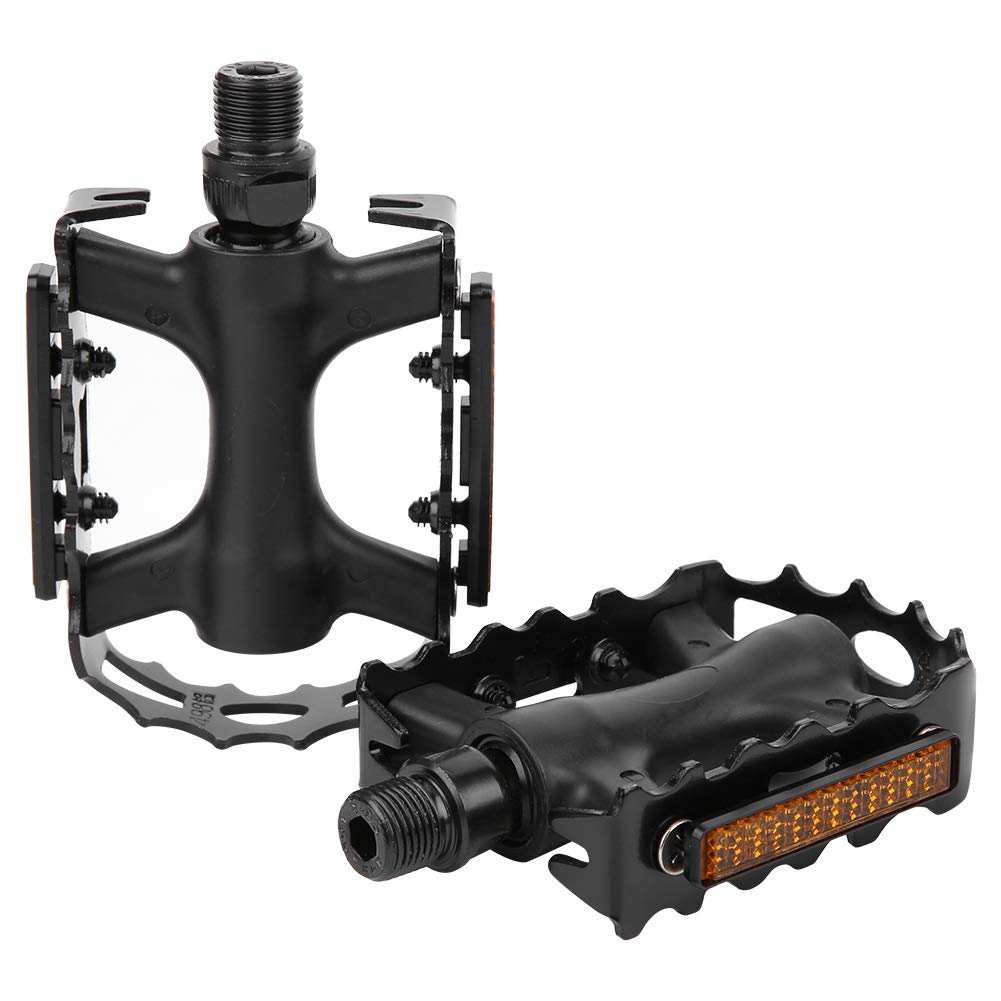 2pcs Bicycle Flat Made of Aluminum Hollow For Mountain Road Replacement Durable Pedals, Pedals, Alloy, Lightweight, Design, Double-sided Pedal,