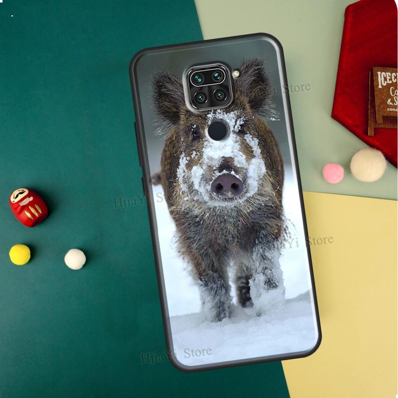Wild Boar Case For Xiaomi Redmi 10 9 9A 9C 9T Cover For Redmi Note 11 10 7 8 9 Pro 9S 11S 10S Coque