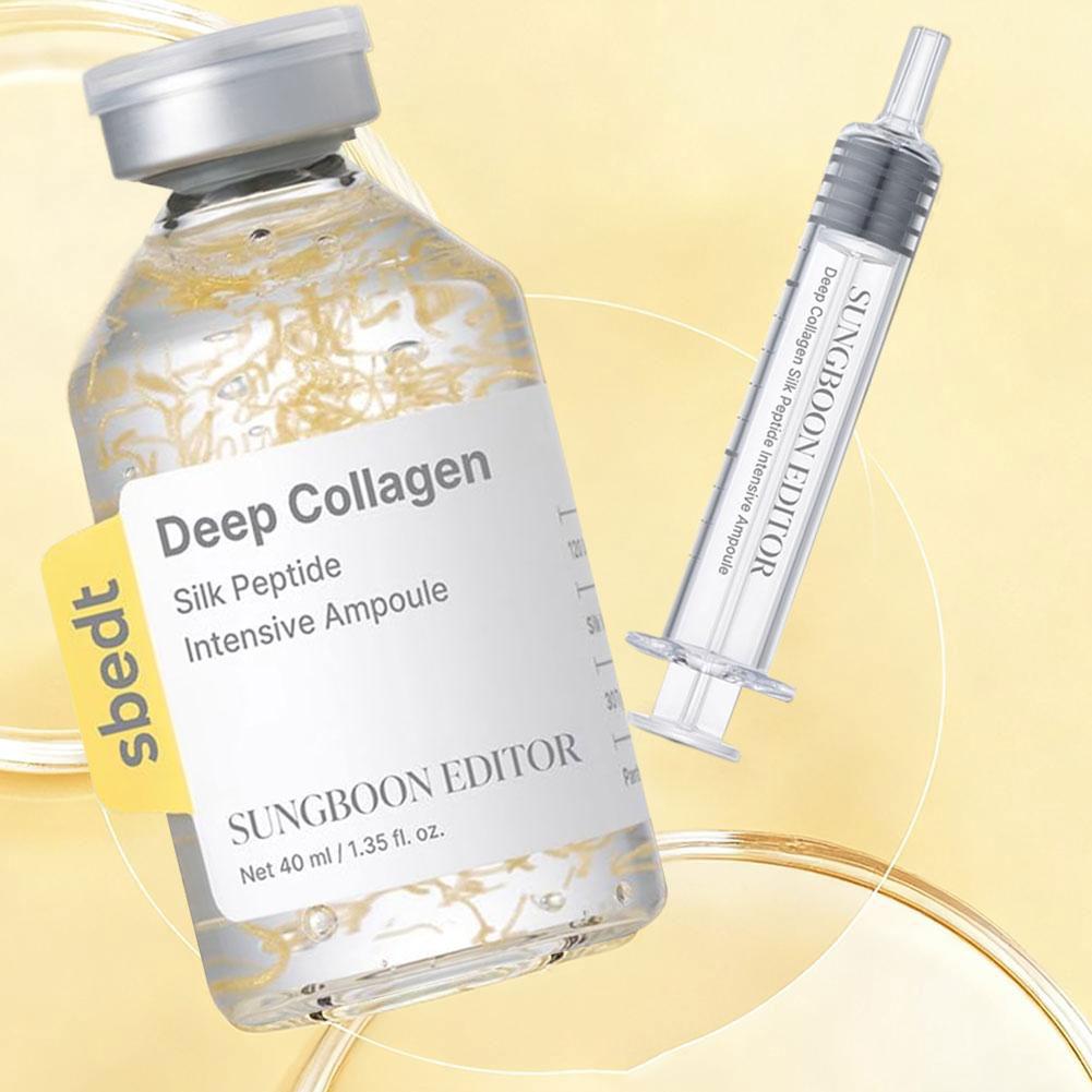 Koreanisches Sbect Hautpflege-Set - Tiefe Kollagen-Seidenpeptid-Ampulle, Serum, Mist, Retinol-Kapselcreme, PDRN-Ampulle, Aufhellend