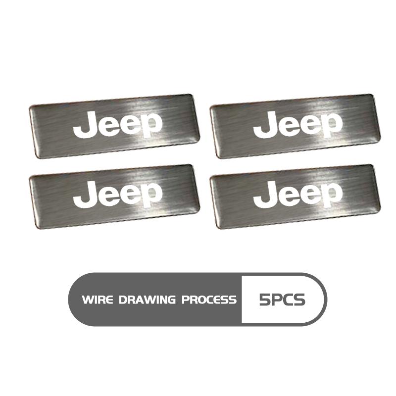 Car Logo Metal Waterproof Sticker Auto Decoration Accessories For Jeep Compass FRenegade Cherokee Wrangler JK Patriot Liberty