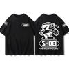 Unisex T-Shirt Shoei Helm OffRoad Motorrad T-Shirt Für Unisex Und Unisex 2026 Sommer Reine Baumwolle Kurzärmliges Fahrten-Outfit