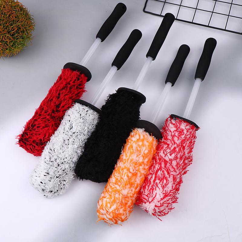 Szczotka do czyszczenia felg samochodowych z oponami, z mikrofibry, do mycia samochodu, przenośna szczotka do usuwania kurzu samochodowego, narzędzia do mycia, artykuły czyszczące