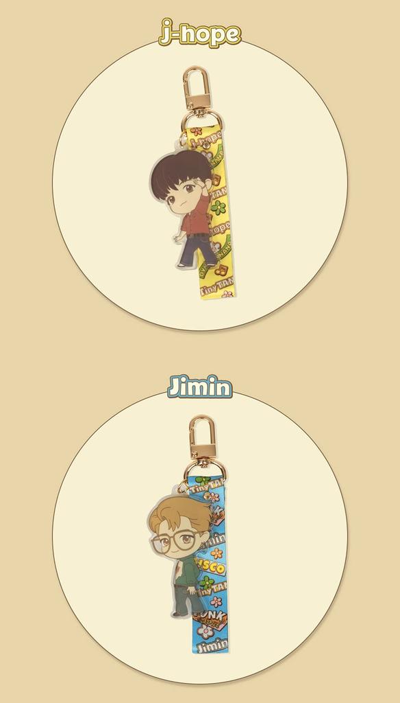 ROYCHE TinyTAN Acrylic Strap Key Ring (JIN) TinyTAN-KRA-D-JIN