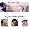 Multipurpose Bluetooth Headband – Wireless Sleep Headphones with Soft Eye Mask & Built-in Mic for Yoga and Workouts