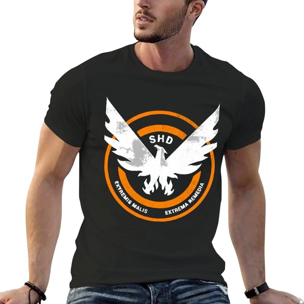 2026 The Division Shd Grunge Logo 2 T-Shirt Plus Size Tops Graphic High Quality Shirts Y2K Clot