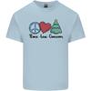 Peace Love Christmas Xmas Kids T-Shirt Childrens