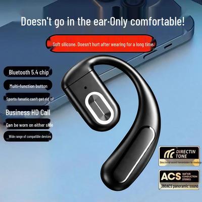 Z70 Ear-hook Bluetooth 5.4 Headset: Wireless, Noise-Reducing, Large-Volume In-ear for Business