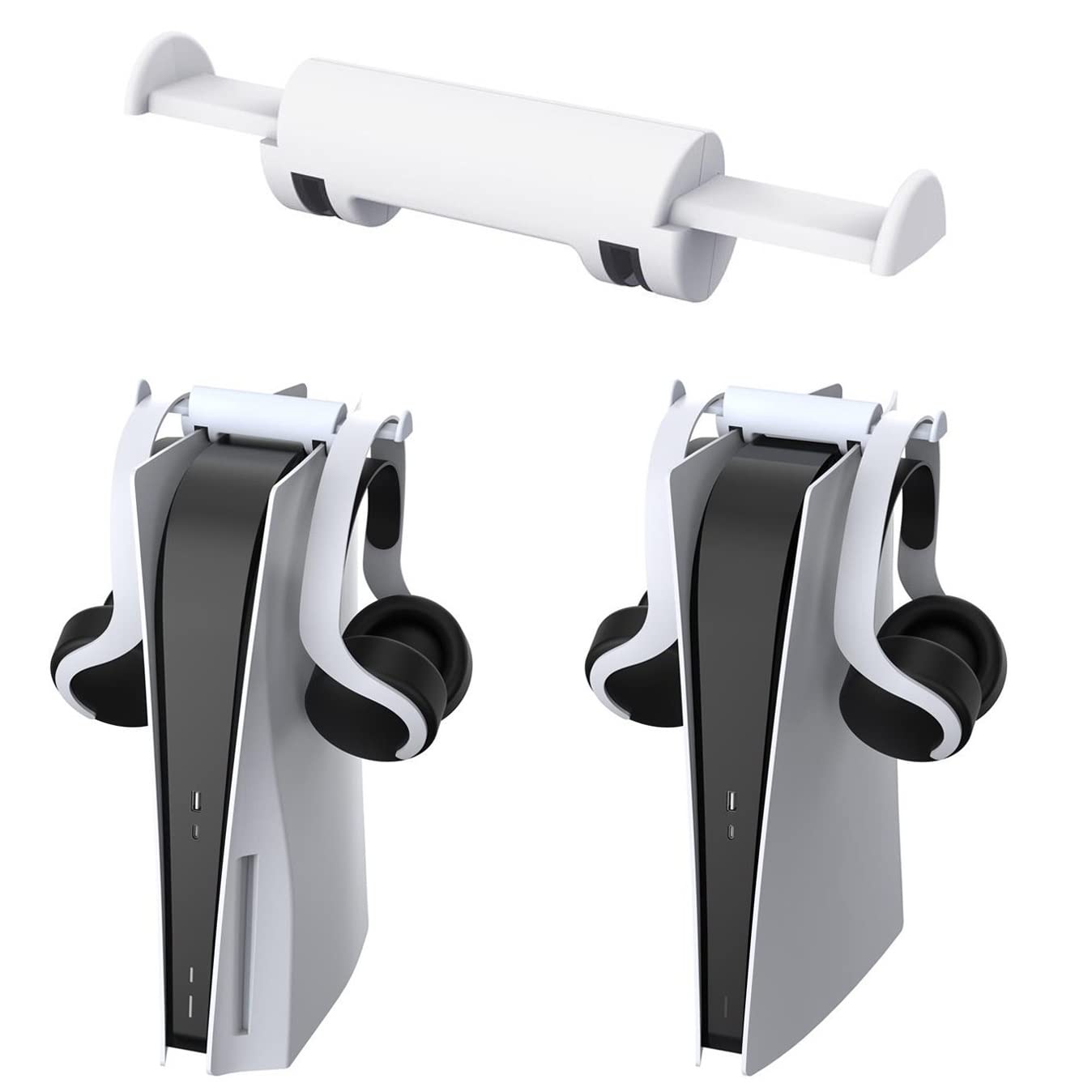 

ARINKURIN PS5 Dual Headphone ABS Headset Product Holder, Stand, Storage, Third-Party білий