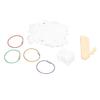 100pcs Plastic Floss Bobbins with Manual Bobbin Winder DIY Crafts Easy Storage Embroidery Bobbins for Needlework Sewing