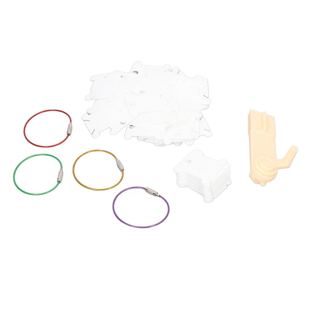 100pcs Plastic Floss Bobbins with Manual Bobbin Winder DIY Crafts Easy Storage Embroidery Bobbins for Needlework Sewing