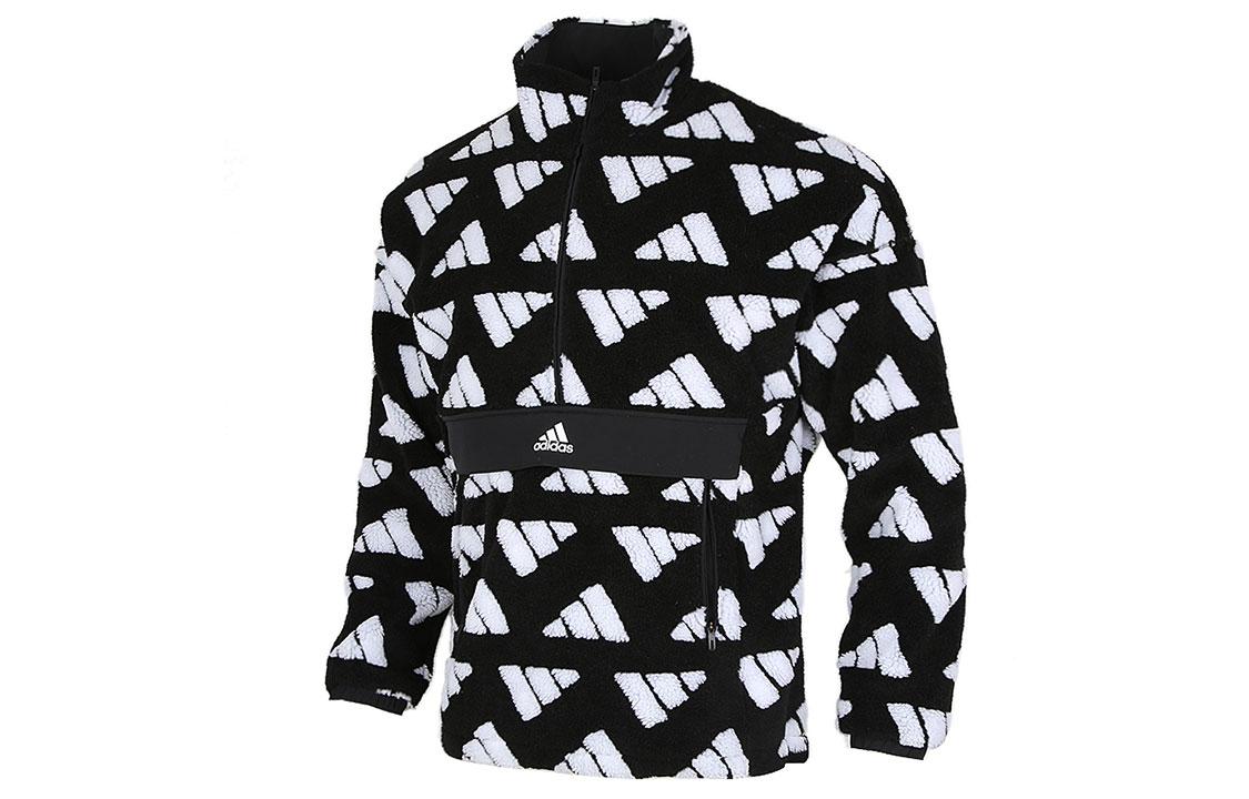 Adidas Jackets Men s Black Stand Collar Moderate GM4429 XXL