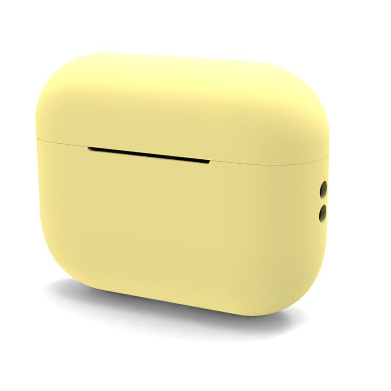 

Противоударный мягкий силиконовый защитный чехол для Appe Airpods Pro 2, защитный чехол для наушников Airpods Pro 2 (2022) жёлтый