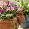 Adorable Rabbit Flower Pot Hanger Resin Bunny Statue Climbing Bunny Figurine  Lawn Patio