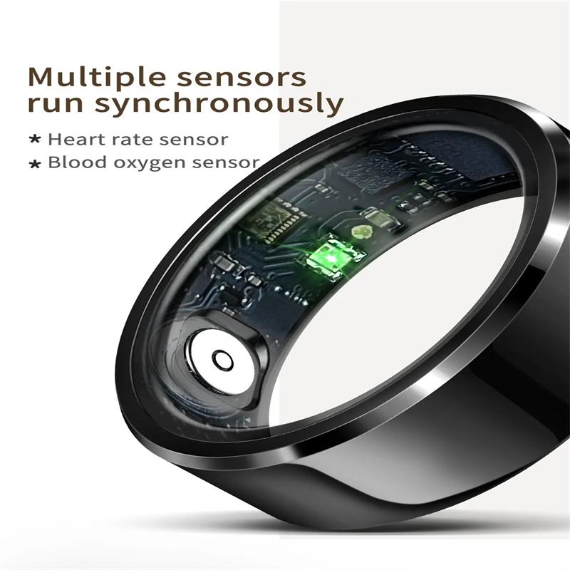 New Smart Ring Sleep Monitoring Multi-function Blood Oxygen Measurement Blood Pressure Multi-sports Mode Low Power Consumption