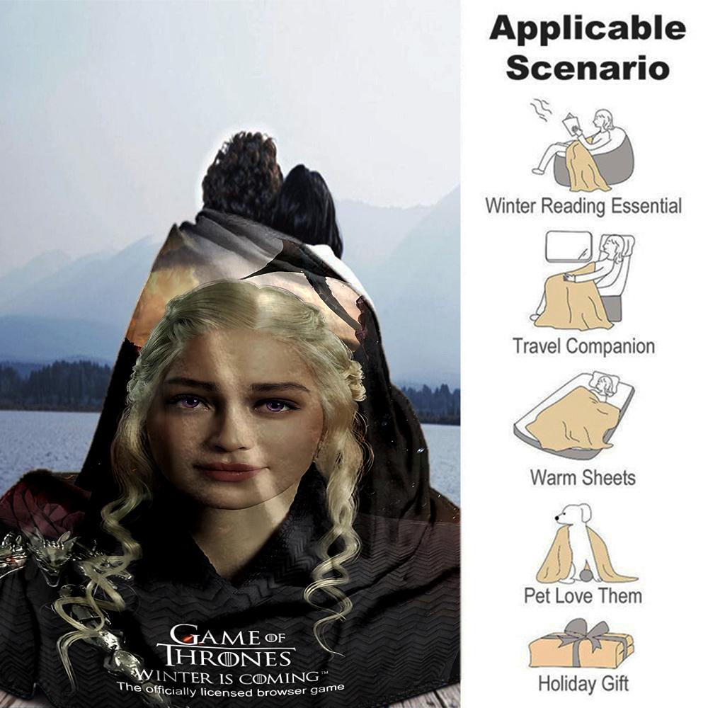 1pc Game of Thrones Winter is Coming Flannel Blanket Soft Warm Throw for Home, Office, Travel, All-Season Cozy Bedding GiftL1213
