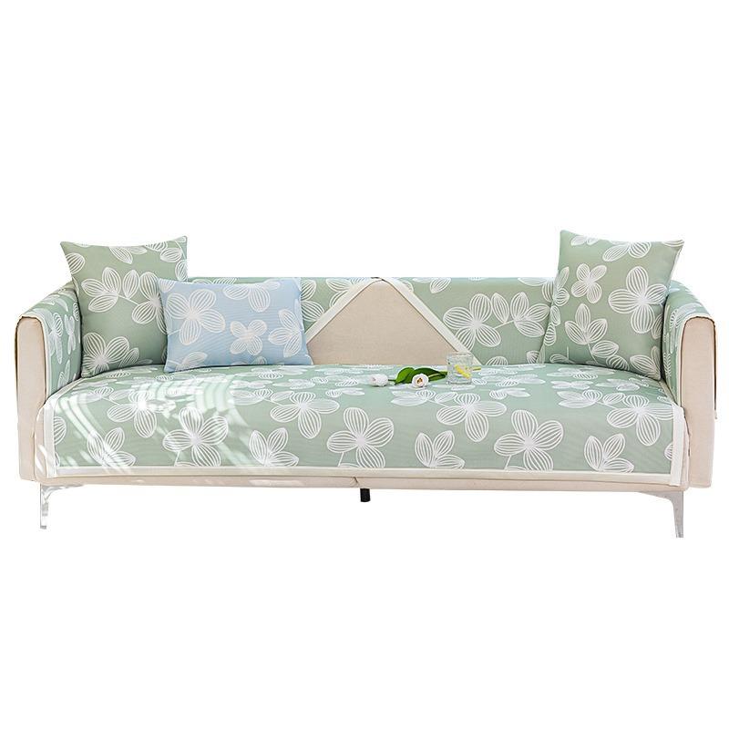 Summer Sofa Cushion Ice Silk Summer Mat Cool Pad Summer Fresh Four Seasons Universal Non-Slip Leather Seat Cover Cover Cloth