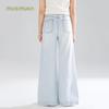 Mucmukn Girls Lyocell Flare Denim Pants