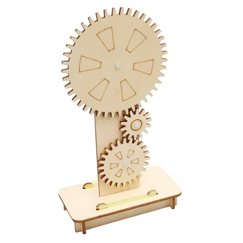 Various Household Supplies Wooden Gear Wheel Principle Kids Science Toy Stem Technology Gadget Physics Puzzle Kit Learning Educational Toys For Children