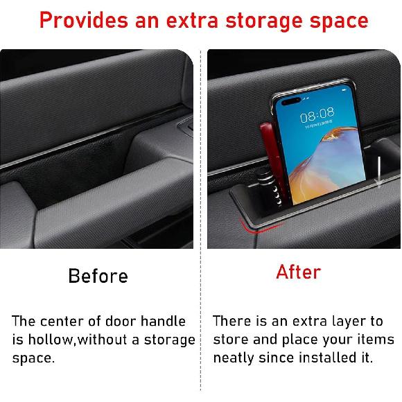 TTCR-II For Ram 1500 Door Side Organizer Tray      2024 2025 2026, For Ram 1500 Door Pocket Ert 4 Pcs (Does Not Fit 2500 3500