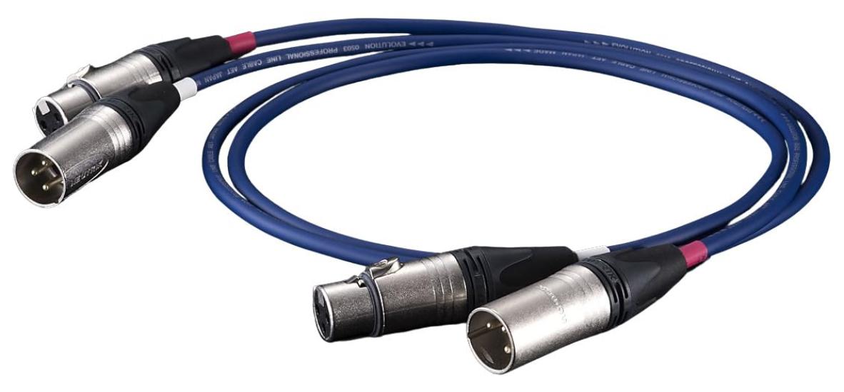 

aet EVO-0503A 0.6m Pair XLR Line Cable