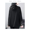 Women's Embroidered Velvet Thickened Bottoming Autumn and Winter New Half Turtleneck Loose Long-sleeved Bottoming Top
