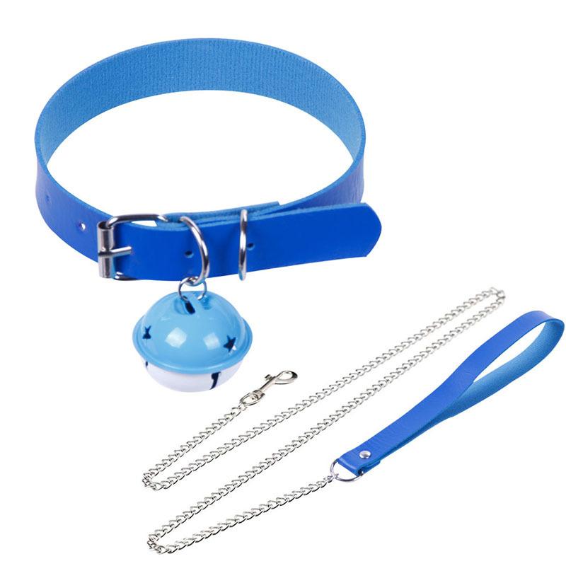 Bdsm Sex Collar Bondage Necklace Slave Leash Steel Chain Rivet Choker Dog Chain Punish Neck Collars Sex Toys For Woman Man