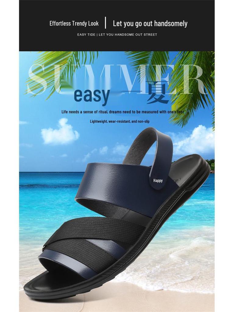 Men's 2025 Trendy Summer Outdoor Sandals - Casual Beach Flip-Flops for Youth