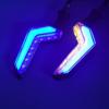 Motorcycle Modification Parts Dual-Color Flowing Angel Wing Turn Signals 12V Universal Dual-Color Flowing Led Turn Signals