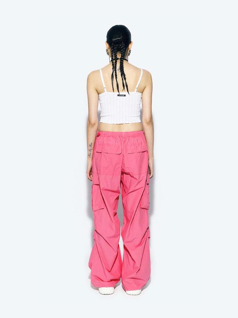 ASIF CALIE Parachute Cargo Pants Pink
