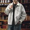 JEEP SPIRIT Men's Casual Lapel Workwear Jacket