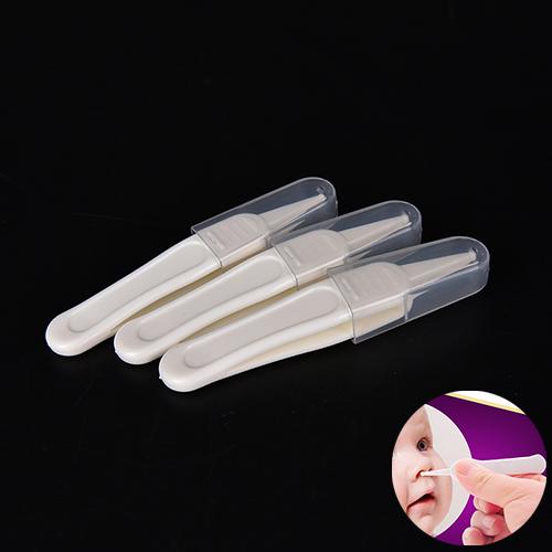 Baby'S Cleaning Tweezer Ear Nose Navel Cleaner Remover Plastic Forceps Body Care,
