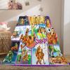 Filme de animação de aventura comédia de fantasia de Halloween Scooby-Doo cobertor macio decoração de casa para cochilo quatro estações quente cobertor Sherpa U10