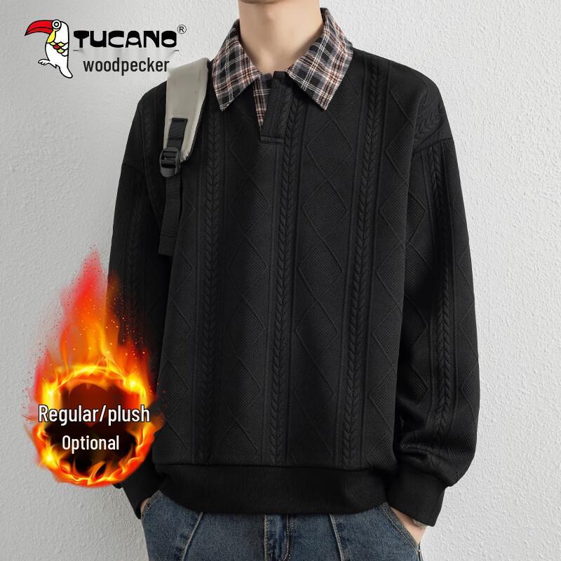 

Мужская модная футболка с длинным рукавом из плотного материала XL