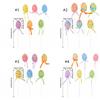 6pcs Foam Artificial Easter Eggs Stem DIY Crafts Simulation Egg Ornament  Happy Easter Decorations