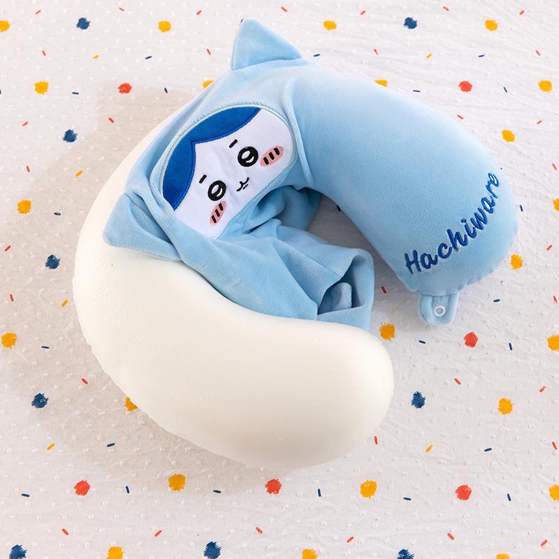 Jiyikawa Memory Cotton U-Shaped Pillow Small Hachi Usaki Office Classroom Nap Pillow Car Neck Pillow