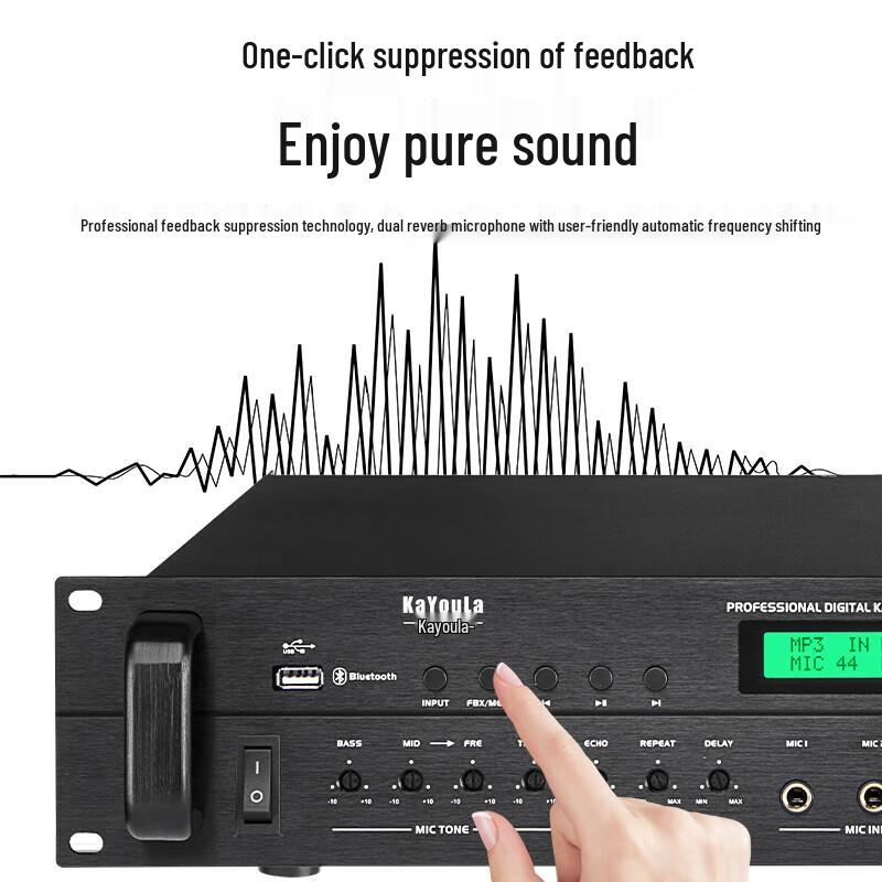 KaYouLa Digital Dual-Channel Integrated Preamplifier Power Amplifier